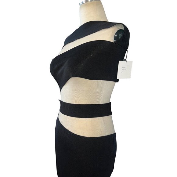 Auteur Bandage Dress in Black XLarge New Womens Maxi Long Gown - Picture 6 of 16